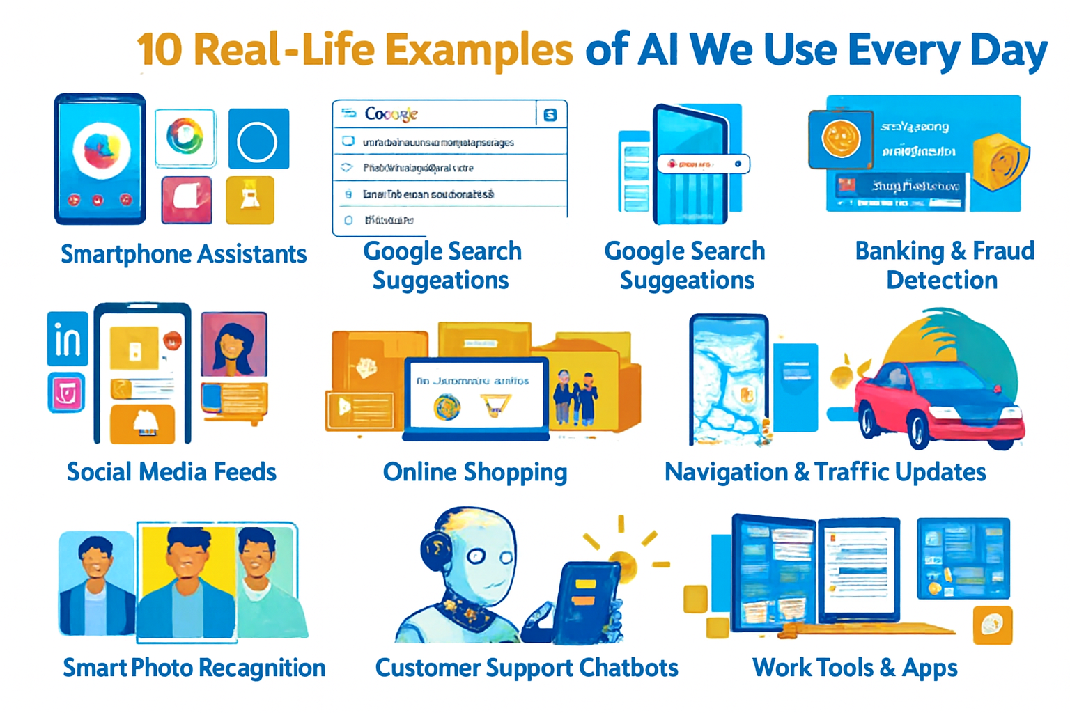 10 Real-Life Examples of AI We Use Every Day (Without Even Realizing It)